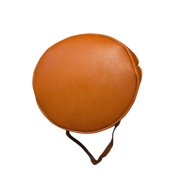 Universal Thread - NEW Striped Canvas Bucket Satchel / Crossbody Vegan Leather - Picture 9 of 11